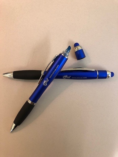 Pen with Highlighter and Stylus Cap - with ERS Logo (NEW)